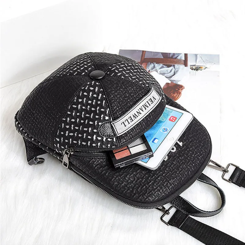 

Women Backpack Genuine Leather Anti-theft Shoulder Bag Fashion Personality Hat Bag Young Girl Schoolbag High Quality Travel Bags