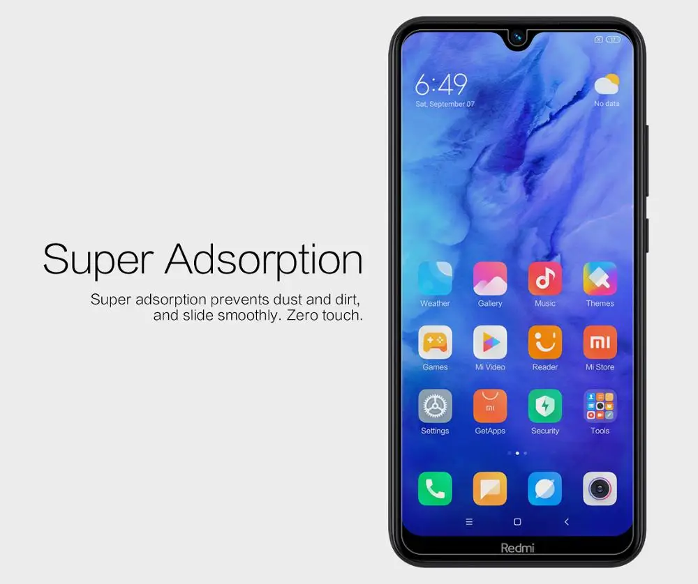 Защита экрана для Xiaomi redmi Note 8T NILLKIN Матовая Антибликовая или суперпрозрачная