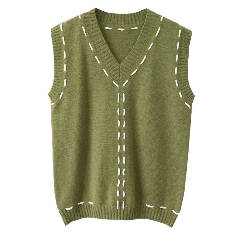 

NEW 3 Colors Sweater Vests Women Stripe Korean Style Chic Leisure Popular All-match Brisk College Students Ulzzang Spring Autumn
