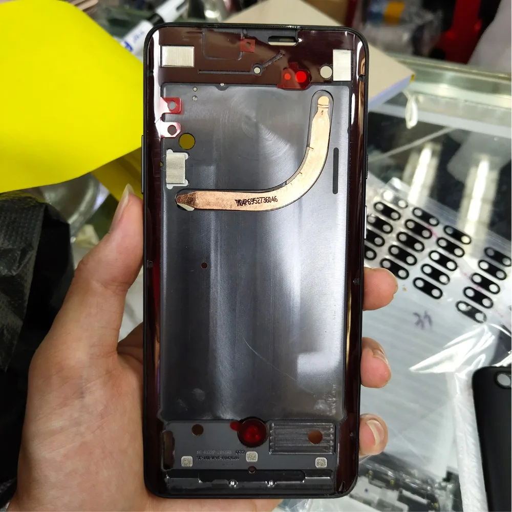 6,7 дюймов для OnePlus 7 Pro 1+ 7 Pro GM1910 передняя панель корпуса ободок ЖК-дисплея Лицевая панель рамка Передняя рамка
