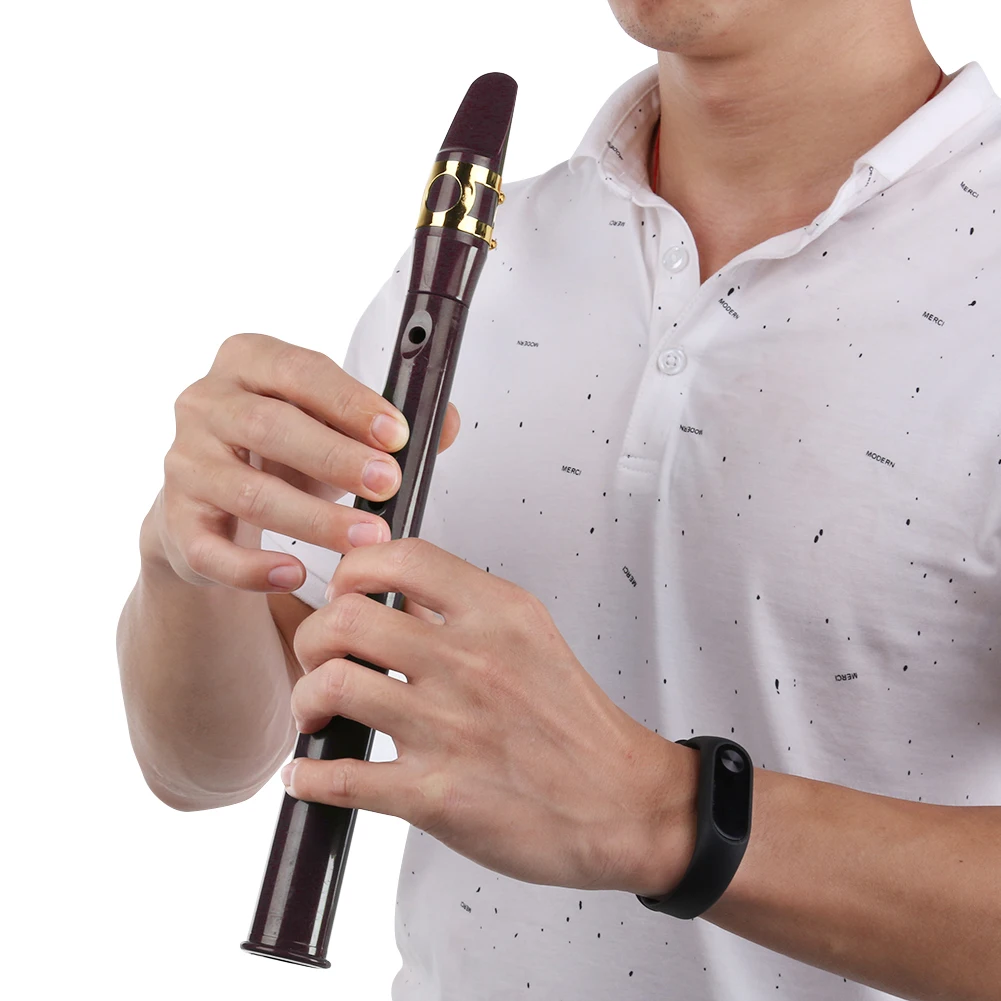 8-Hole Mini Pocket Saxophone Alto Mouthpiece ABS Sax Саксофон комплект аксессуаров для музыкальных