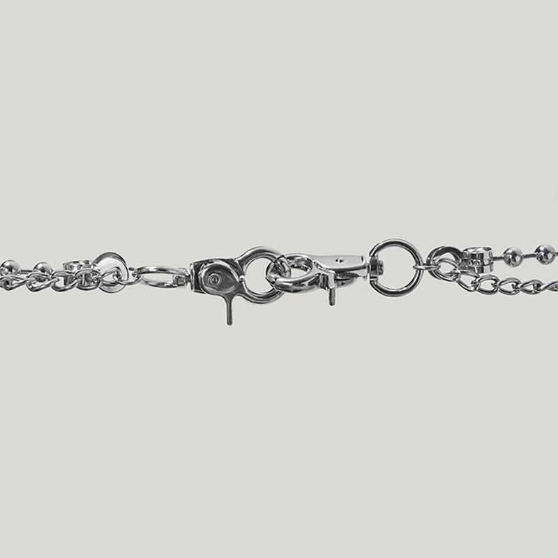 

Silver Punk Rock Metal Pants Trouser Waist Chain Men Women Key Chain Layered Wallet Jeans Keychain Unisex Hip-hop Jewelry Gift