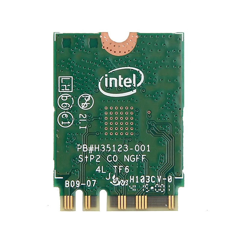 Двухдиапазонная беспроводная карта intel 3165 3165NGW 3165AC AC + Bluetooth4.2 Mini NGFF wifi 802.11AC 4 2 433