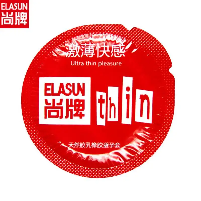 Elasun 3 pcs Large Particles Dots Ultra Thin Condom Lubricated Condoms Natural Latex for Men Sex | Красота и здоровье