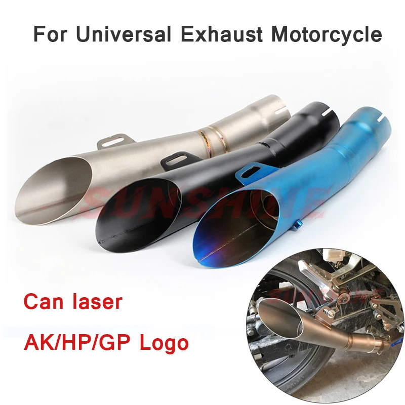 Универсальный глушитель выхлопной трубы Mototcycle кувшин 51 мм для гоночных