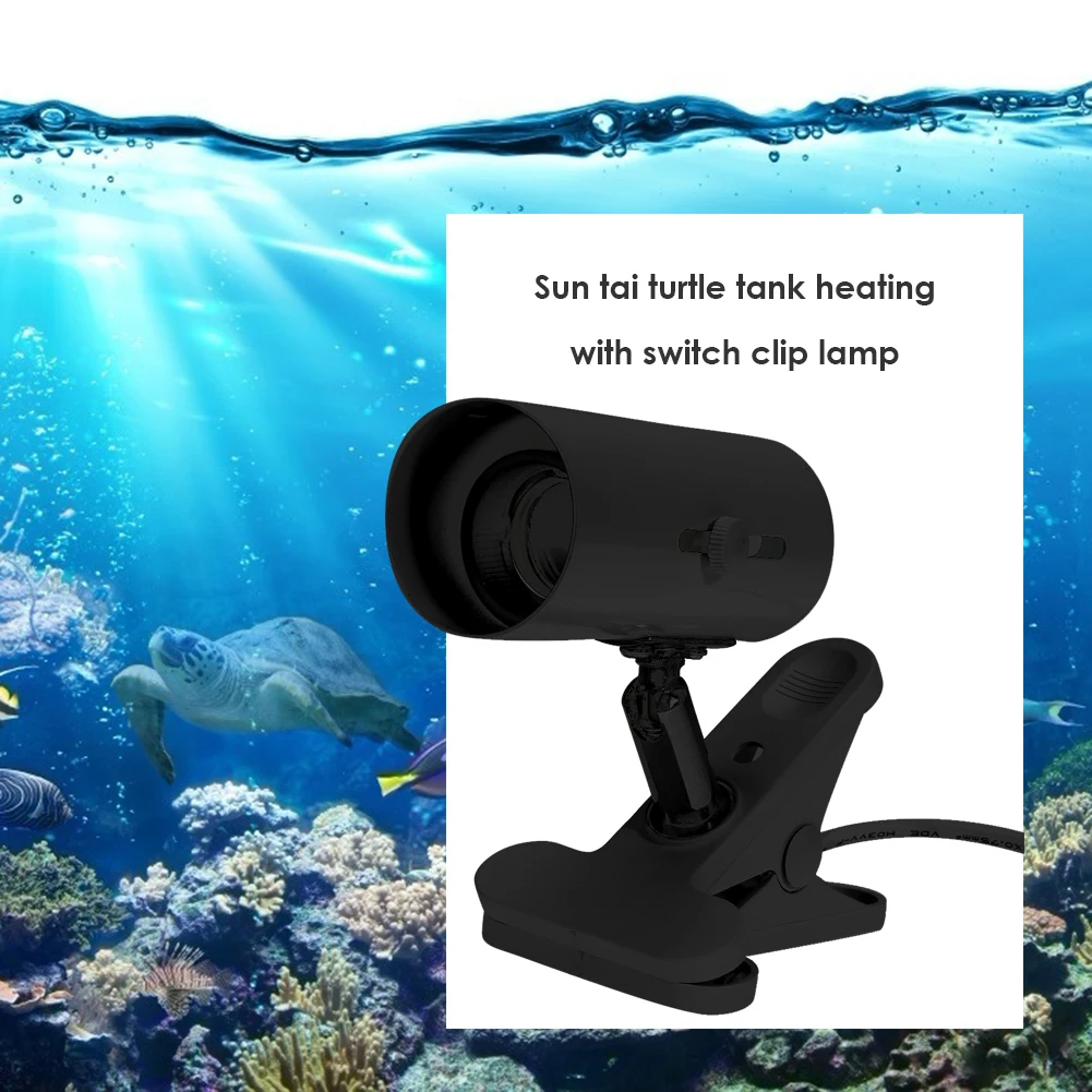 

E27 Heating Reptile Lamp Holder UVA+UVB Clip-on Bulb Cover for Pet Light