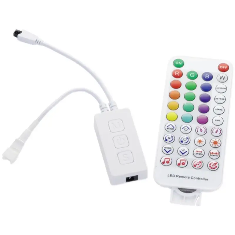

New full-color LED strip mobile phone Bluetooth music APP and infrared IR remote control magic color SP611E controller