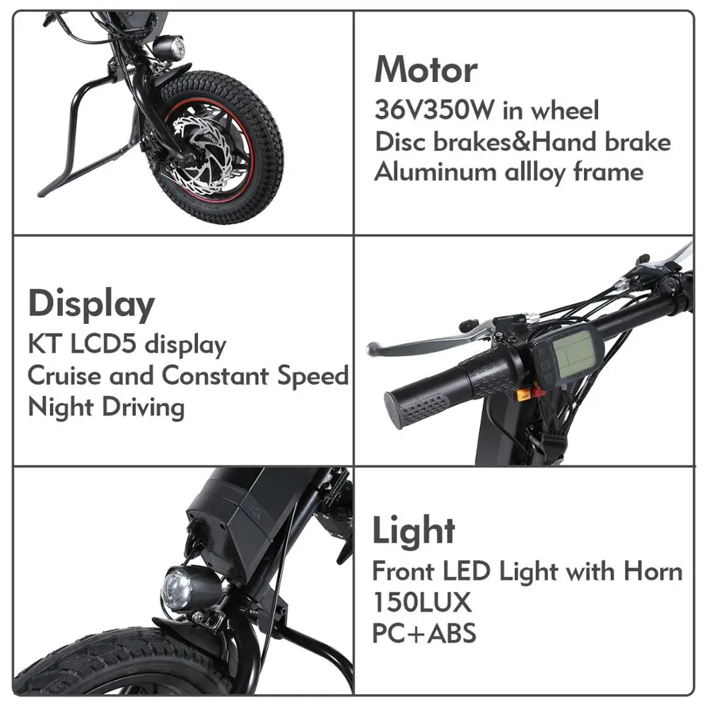 Комплект для переоборудования электрической инвалидной коляски BULU трактор KT