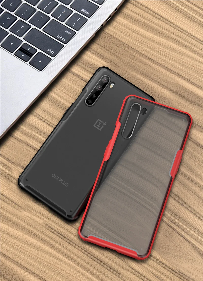 

The new OnePlus Nord translucent phone case OnePlus 8 skin-feeling matte 1+7T four-corner anti-fall protective cover