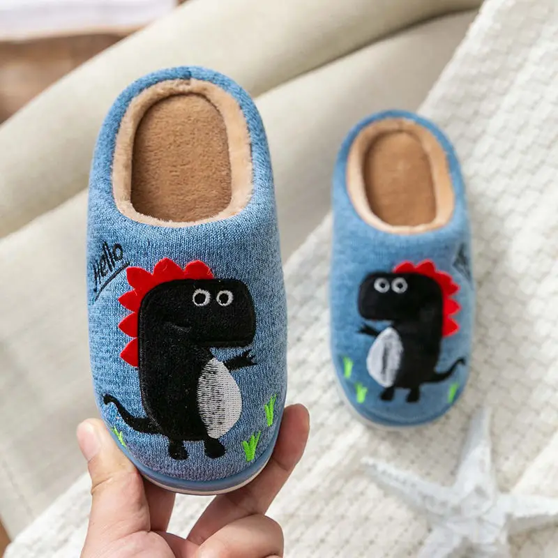 Модные детские зимние тапочки детская обувь для мальчиков и девочек очень мягкие