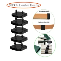 50pcs sofa bed slat centre end caps holders bed plastic accessories black double heads replacement securing furniture frames