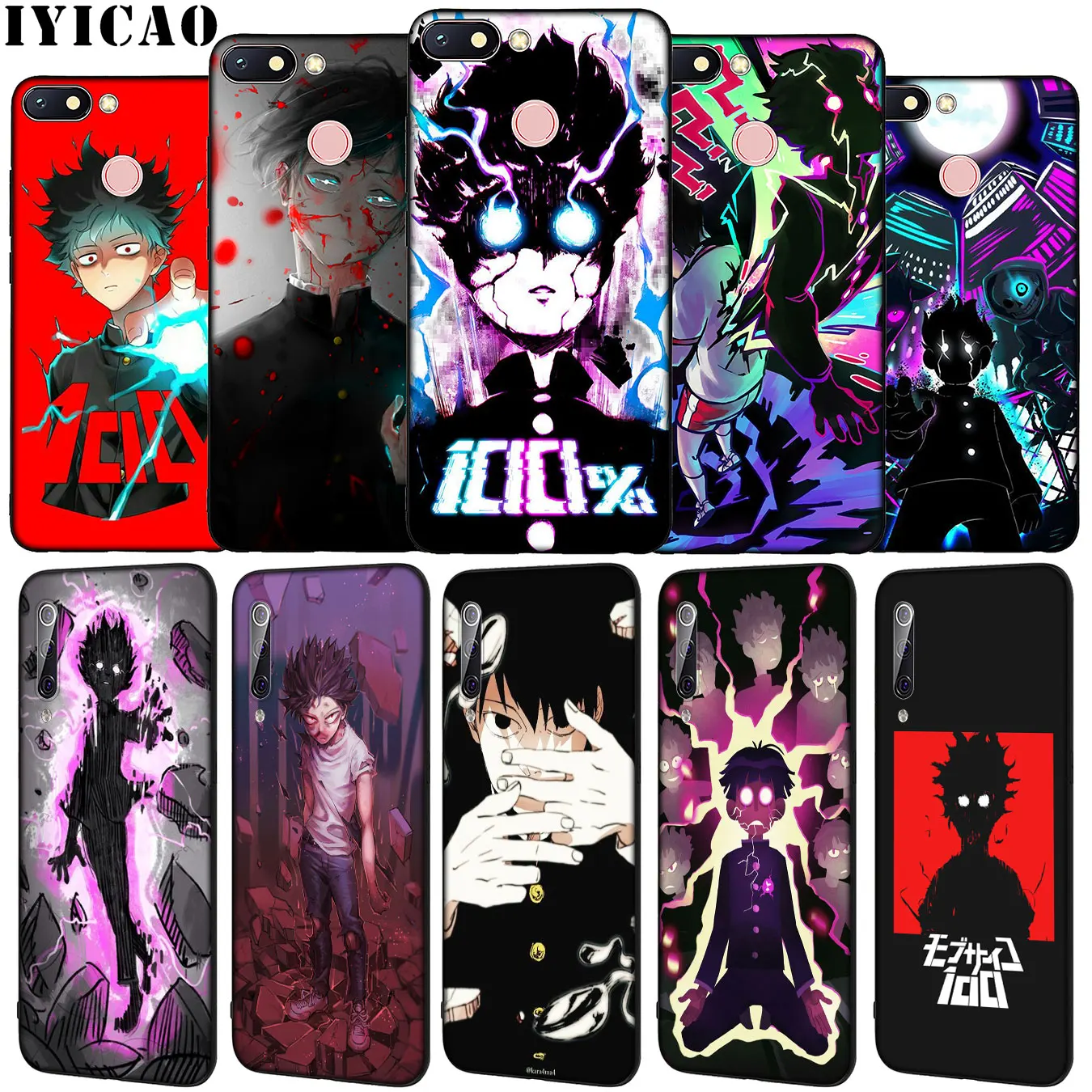 IYICAO аниме Mob Psycho (милый чудак 100 Мягкий силиконовый чехол для мобильного телефона