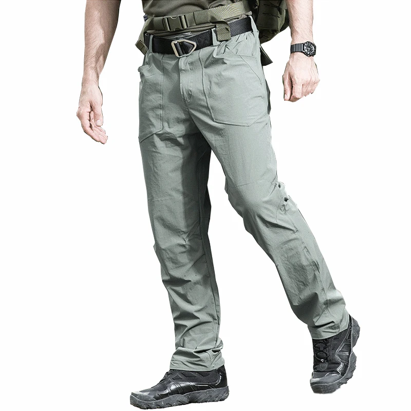 

Hiking Pants Men Stretch Quick-Dry Nylon Outdoor Sports Camping Trekking Cargo Tactical Pants Men Military Army Multi Pockets