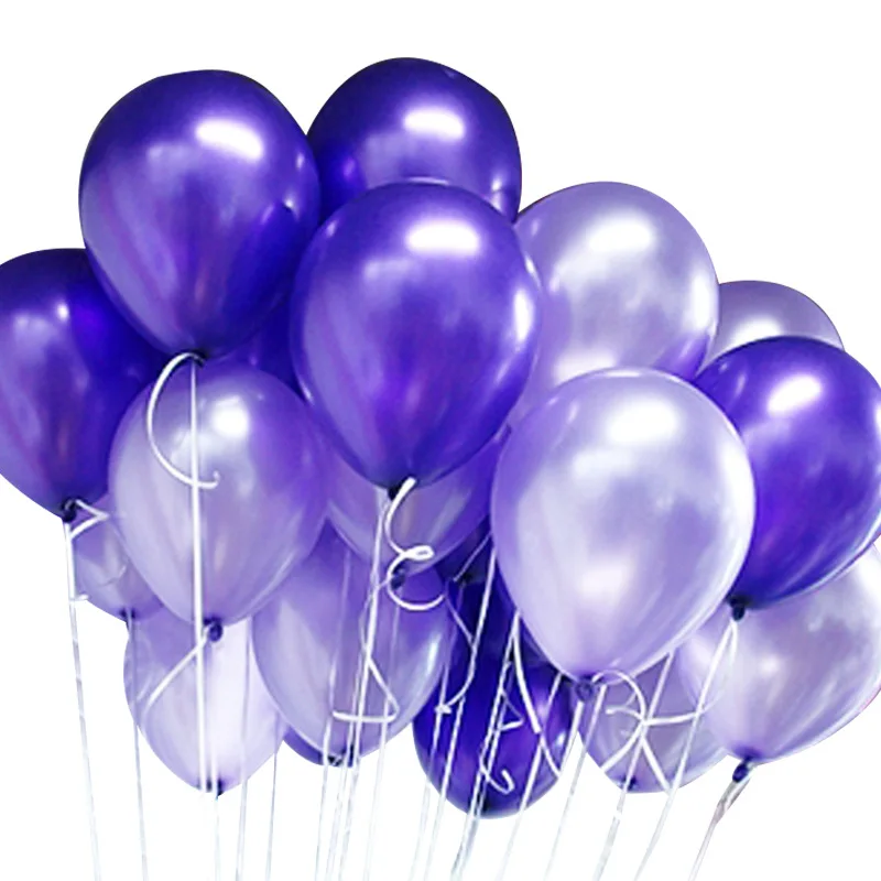 

100pcs Wedding Room Layout Thickened Pearlescent 2.8g Weight 12 Inch Latex Balloon Birthday Wedding Balloon Party Decor