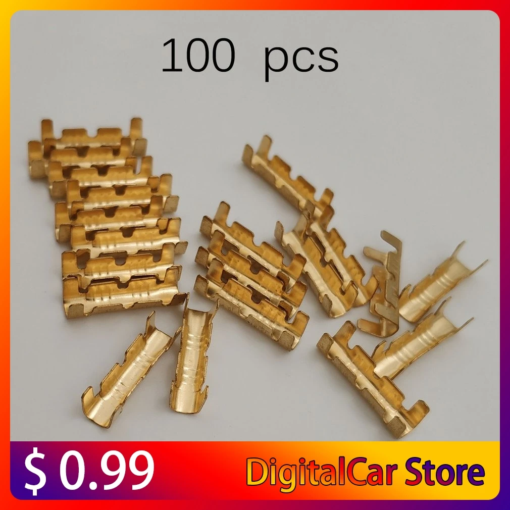

100Pcs Dock Connectors Line Pressing Button Quick Connect Button for Wiring Terminals Electrical Connector Kit