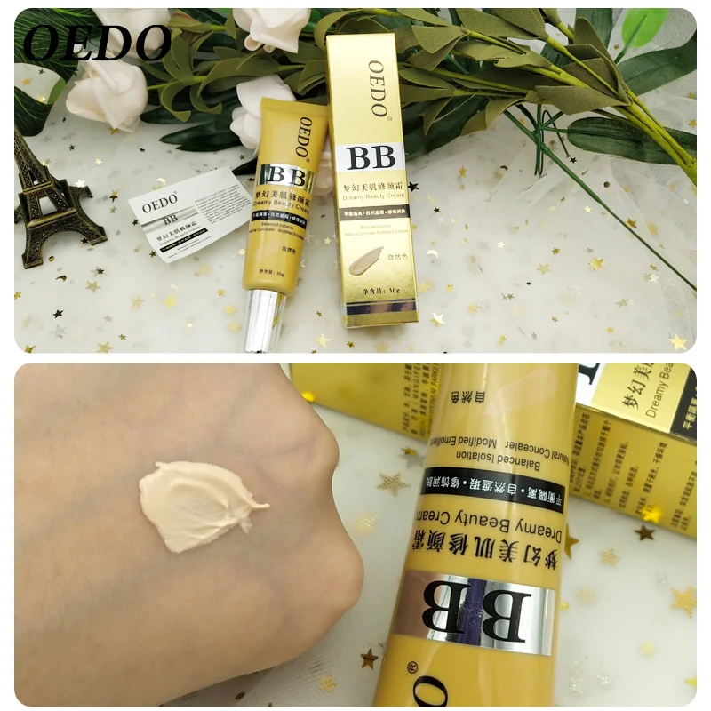 

OEDO Natural Brightening Makeup BB Cream Base Makeup Concealer Long Lasting Face Whitening Oil Control Moisturizing Beauty