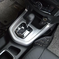 abs plastic for nissan navara np300 accessories 2017 2018 2019 car styling car gear shift knob frame panel decoration cover trim