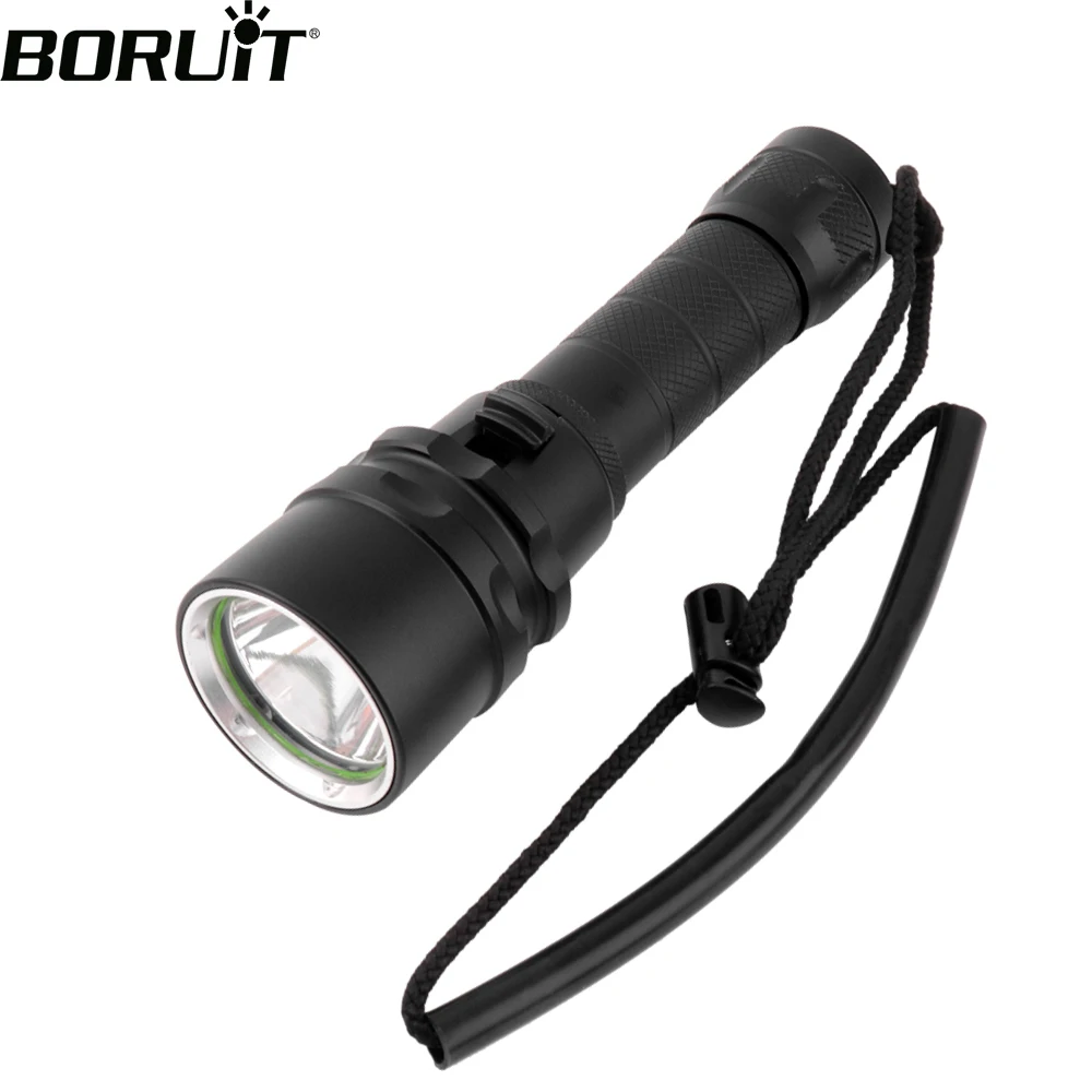 BORUiT XM L U2 светодиодный фонарик для дайвинга плавное затемнение IP68 Подводные 60 м