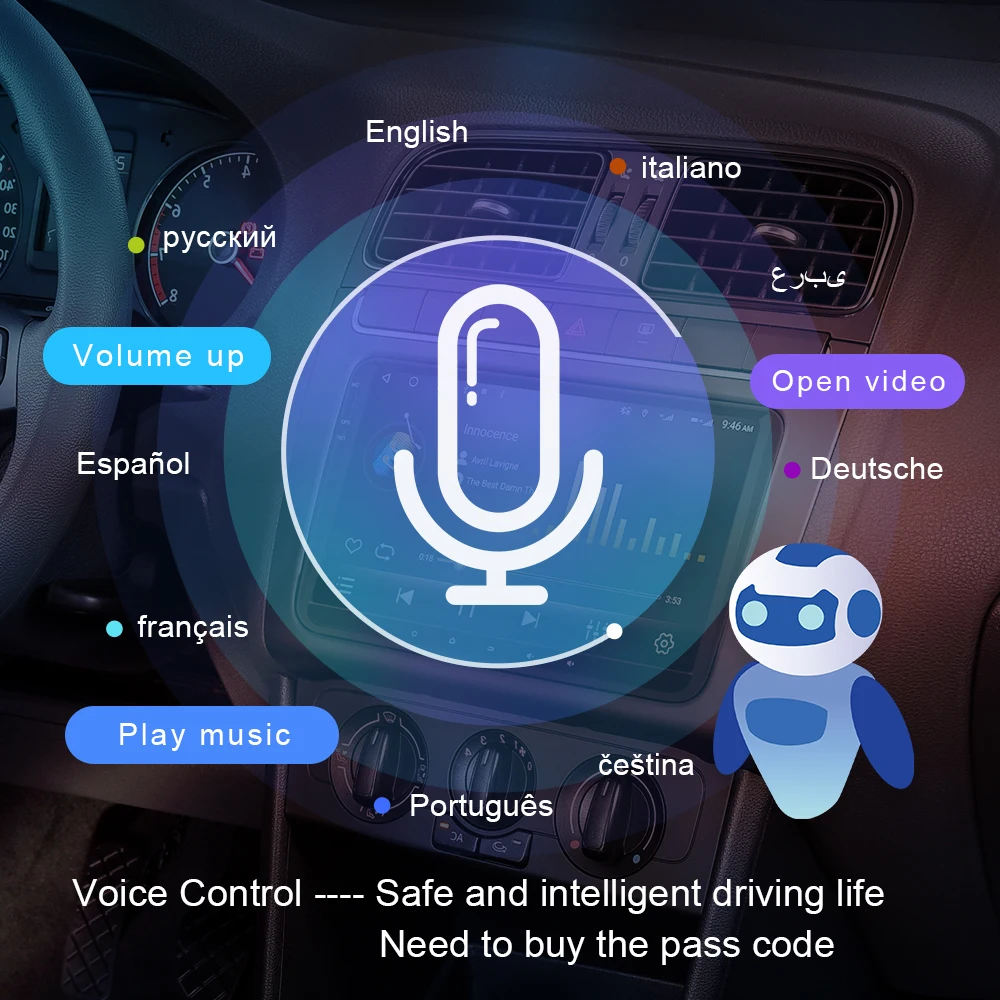 Автомобильный радиоприемник ISUDAR Android для VW/Volkswagen/TOURAN 2016 2017 2018- GPS CANBUS