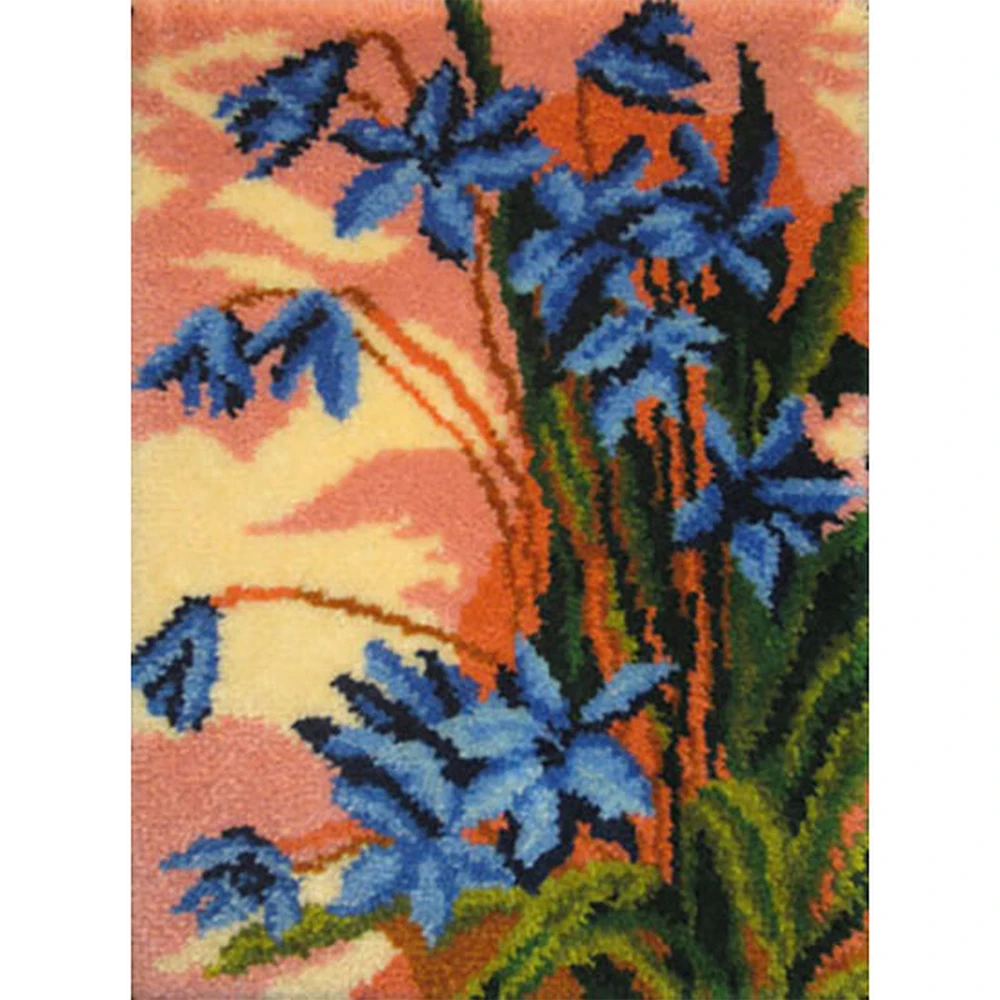 

Crafts for adults with Latch hook rug kits Pre-Printed Pattern Foamiran for needlework Cross stitch kits do it yourself Flower