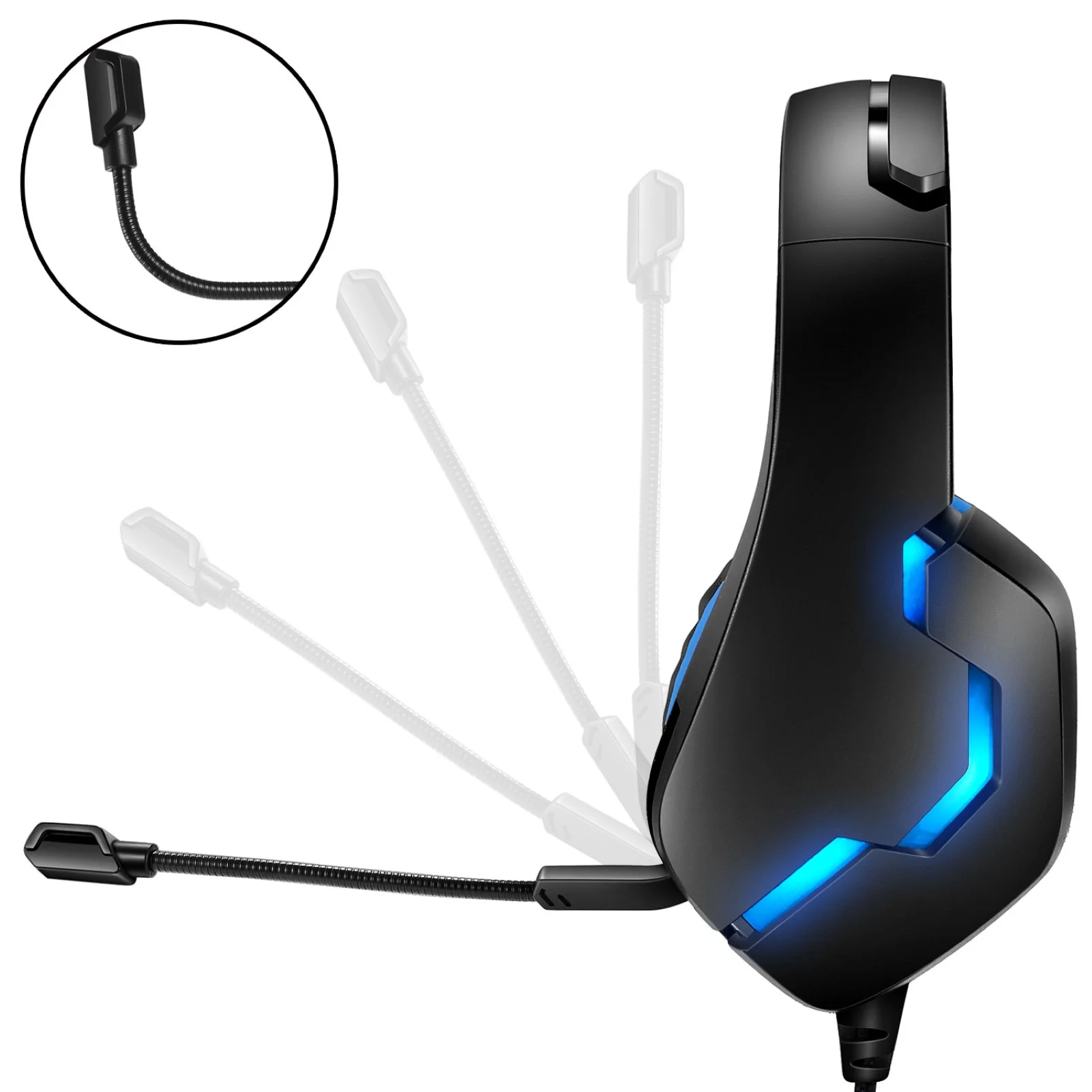 

New Wired Game Earphones over-ear Gaming Headphones Deep bass Stereo Headset with Microphone for PS4 Xbox-one PC Laptop gamer