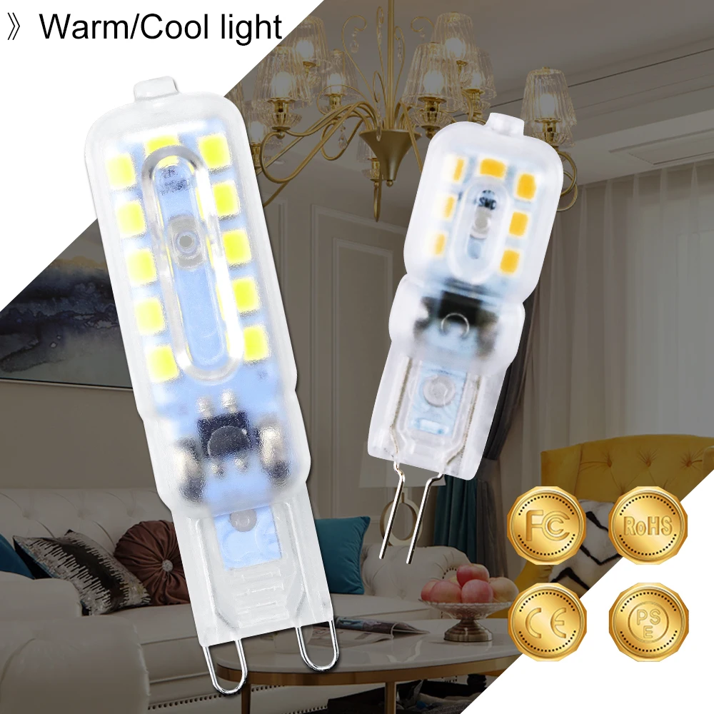 

G9 LED Corn Light G4 Spotlight Bulb 220V Candle Bulb Mini Light Dimmable Indoor Lighting For Living Room Bedroom Home Ampoule