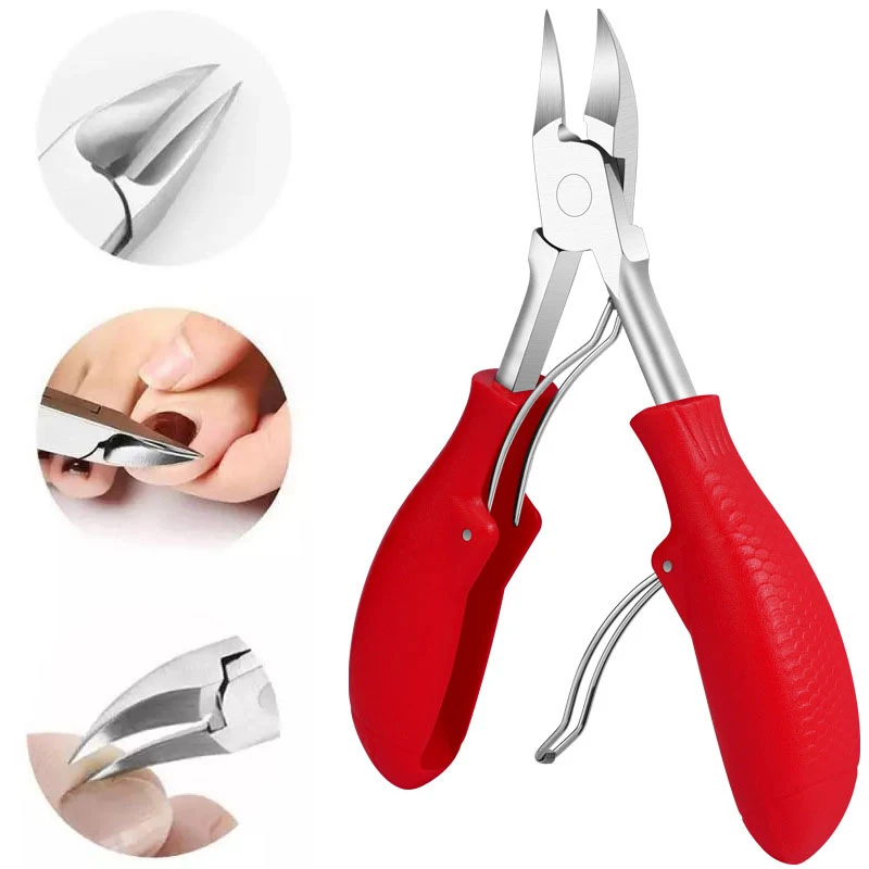 Foot Care Toe Thick Nail Clippers Pedicure Nails Ingrown Cutters Toenails Nippers Nail Correction Dead Skin Remover Beauty