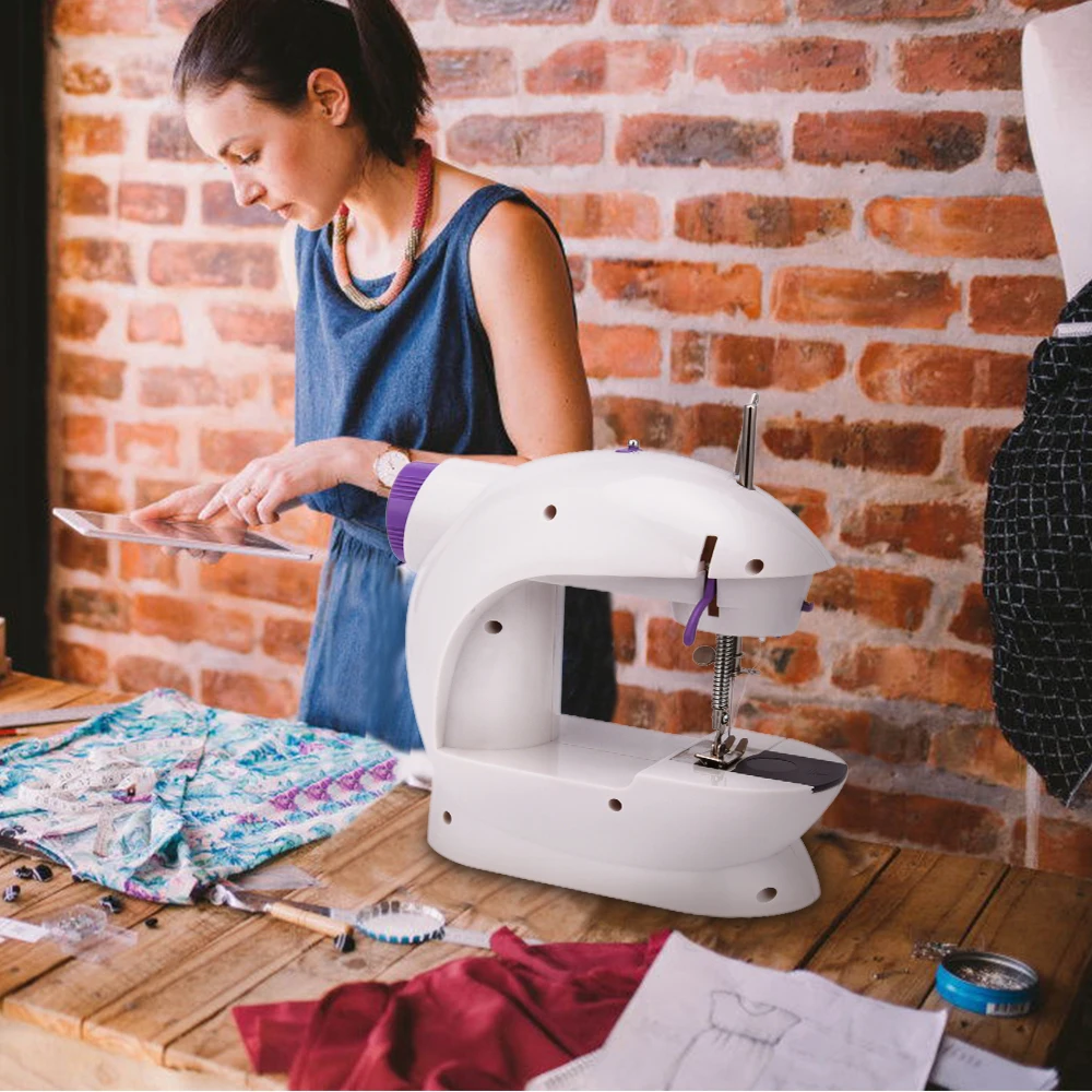 Бытовая ручная швейная машина быстрая игла беспроводная для одежды и тканей
