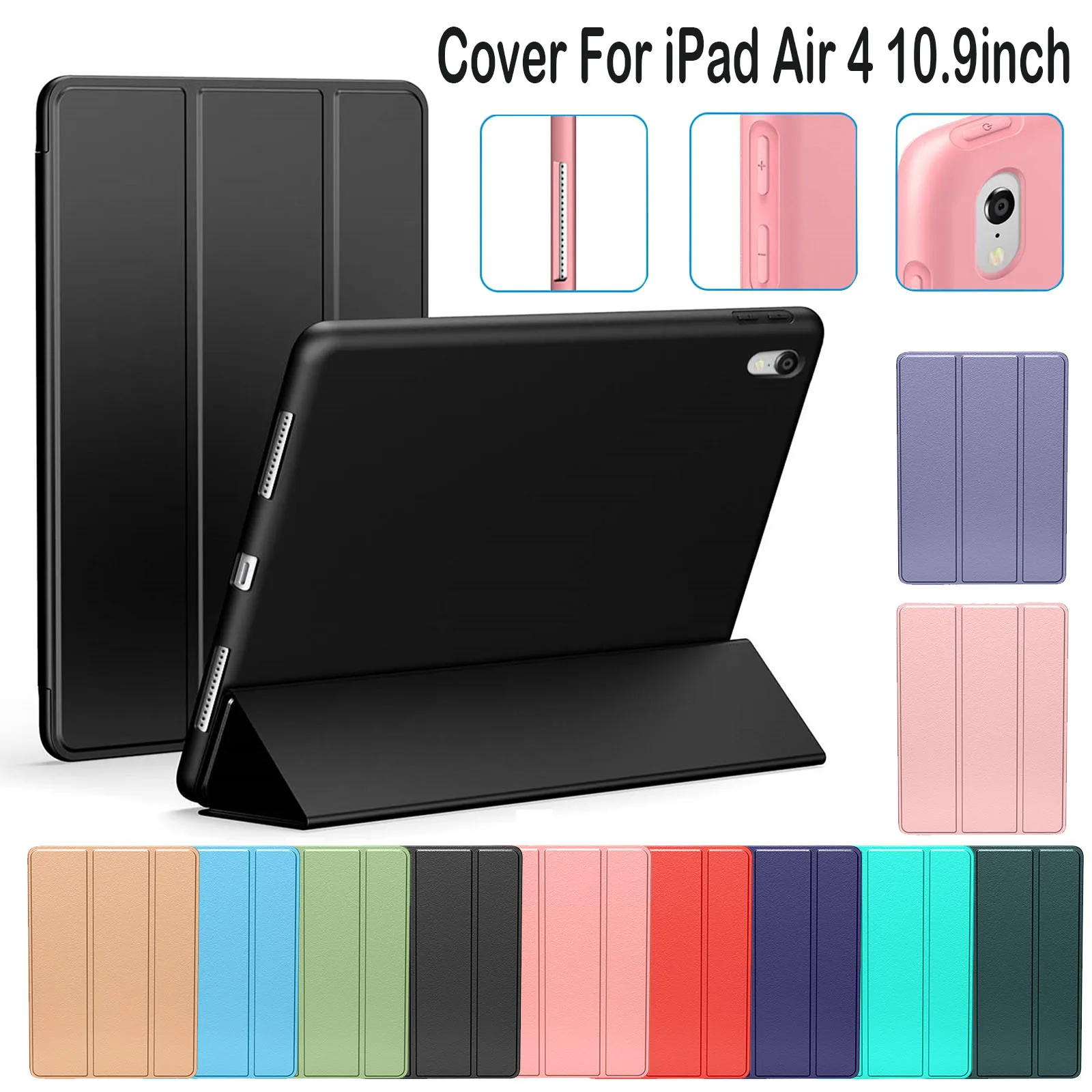 Тонкий чехол подставка с подставкой и держателем для карандашей iPad Air 4 10 9 дюйма