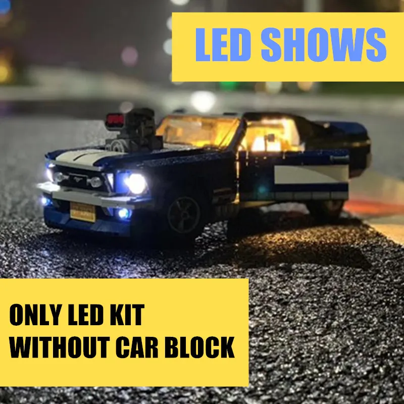 MOC Радиоуправляемый двигатель с функцией питания модель GT500 Mustang техническая