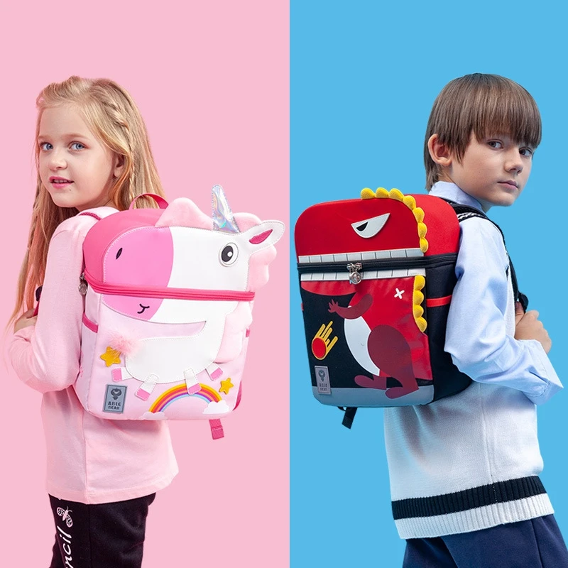 Weysfor 3D Cartoon Plush Children Backpacks Kindergarten Schoolbag Animal Kid Backpack Children School Bags Girls Boys Backpacks