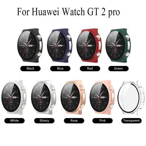 Защитный чехол для Huawei Watch GT 2 pro, чехол для часов, закаленное стекло, полноэкранная Защитная пленка для Huawei GT2 Pro, чехол для часов