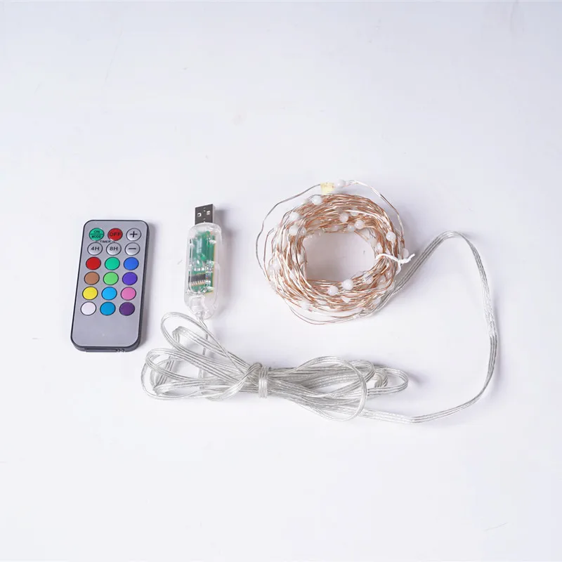 

Трансграничной Лидер продаж Amazon Медь лампа водном освещении цепи скачки лампы дистанционного Управление USB точка Управление светодиодный ...