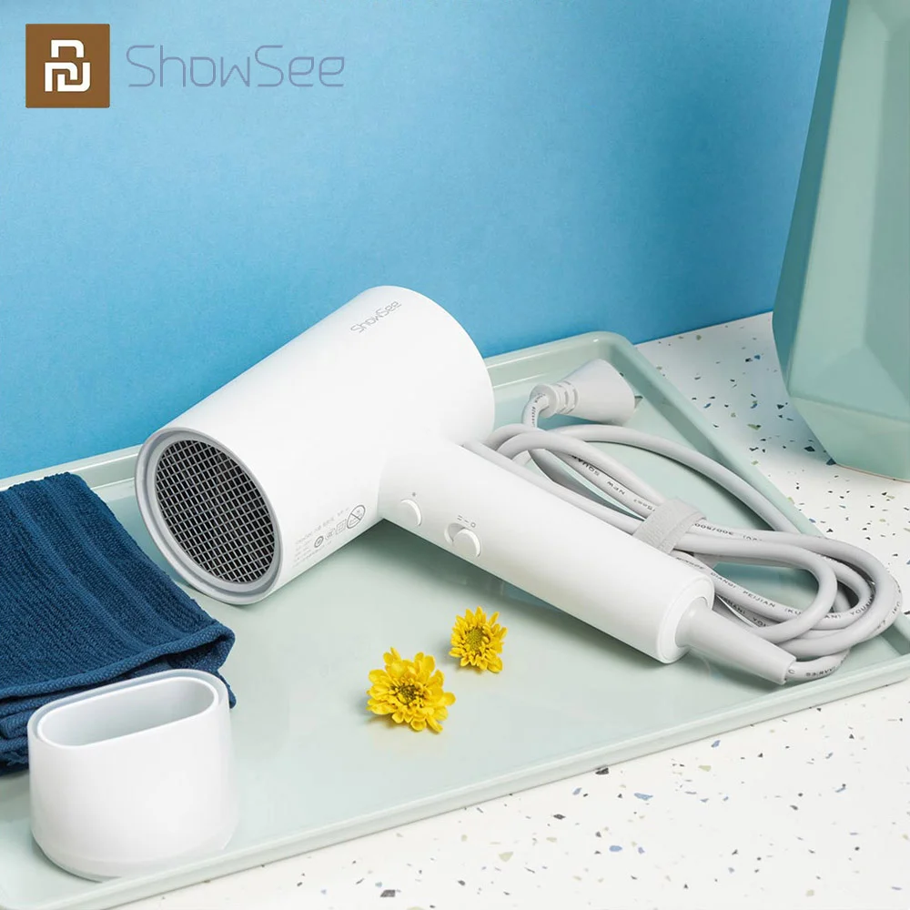 

for Xiaomi SHOWSEE Anion Hair Dryer Portable Diffuser For Hair Dryer Ion Professional Hairdressing Blow Dryer 1800W Blower