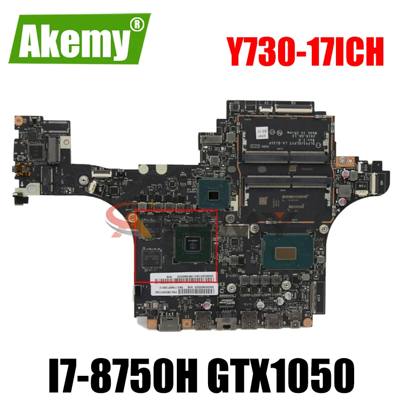 

Akemy для Lenovo Y730-17ICH ноутбук материнская плата DLPY5 / DLPY7 LA-G131P процессор i7-8750H GPU GTX1050 протестированная 100% работа