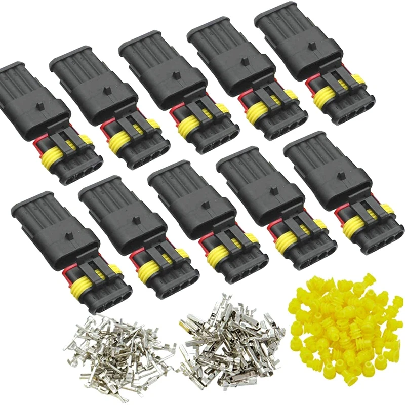 

Electrical Auto Wire Connector,10 Kit Way Male and Female Waterproof