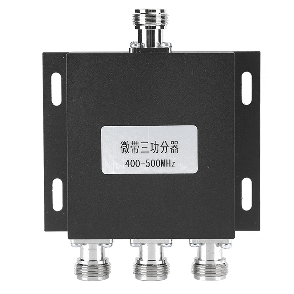 

3 In 1 Power Divider Aluminium Alloy 400‑470MHz Frequency 50W Used for Intercom System