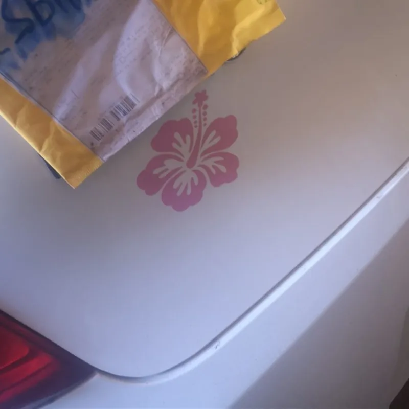 Гавайский цветок гибискуса Наклейка на стену автомобиля заказ виниловый