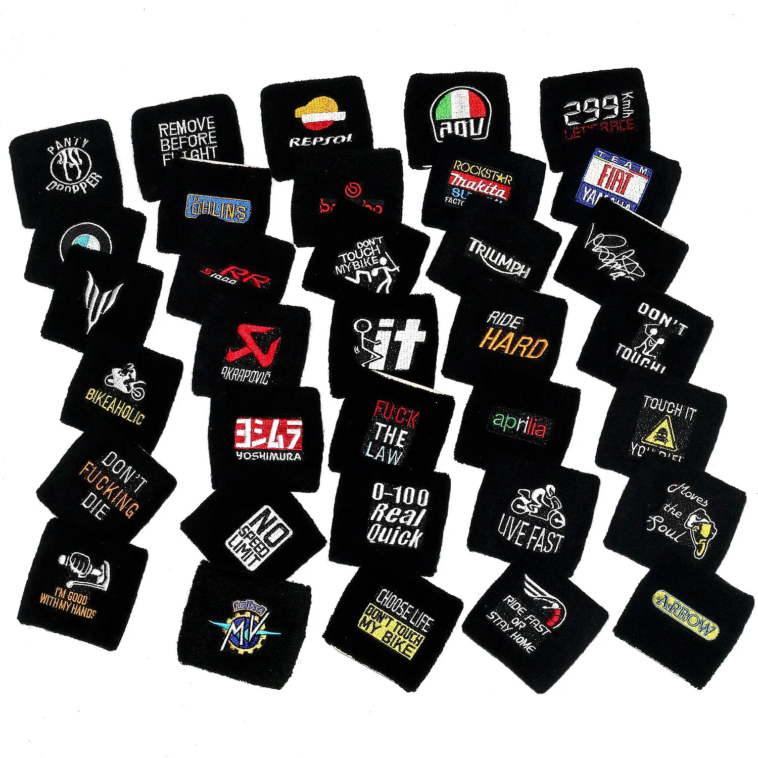 

3D Embroidery Motorcycle Front Fluid Oil Brake Reservoir Tank Cap Sock Cover For SUZUKI GSXR / DUCATI / HONDA CBR / KTM DUKE