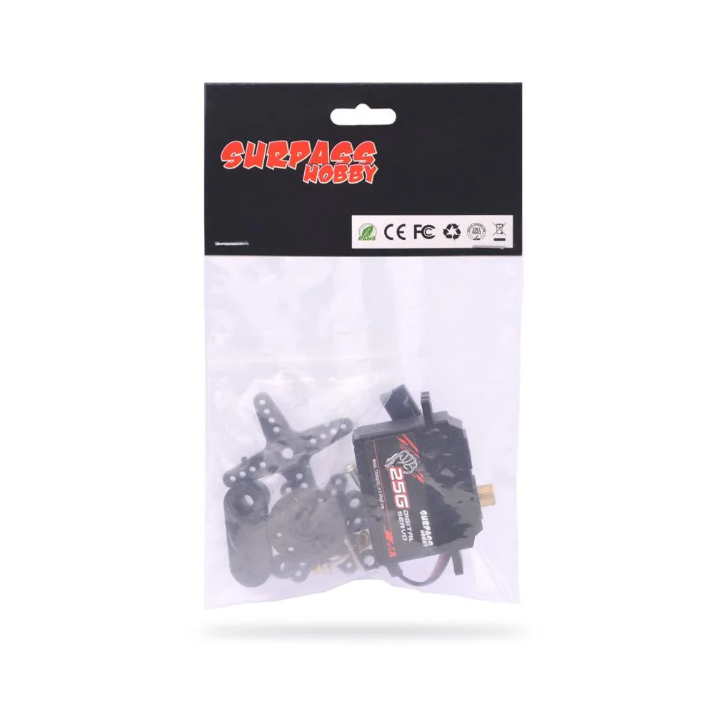 Цифровой рулевой механизм SURPASS HOBBY S0025M 25 г металлическая шестерня сервопривод