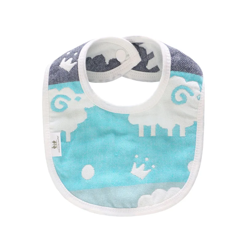 1 шт. заводская цена новые 6-слойные детские нагрудники двусторонний хлопковый