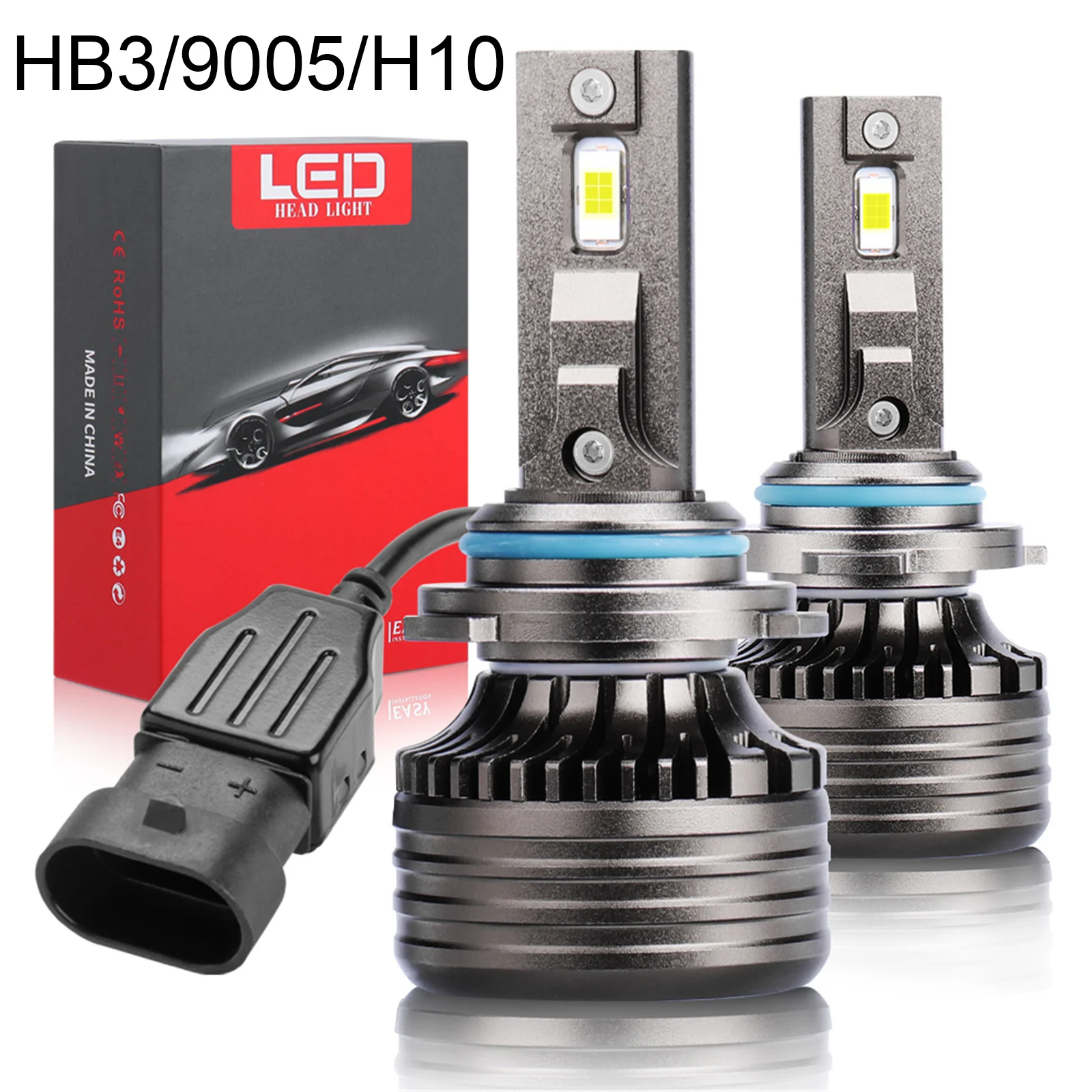 

Car Lights 9005/HB3/H10 9006/HB4 LED Bulbs P5 Headlamp 6000K Cool White Car Headlights Waterproof