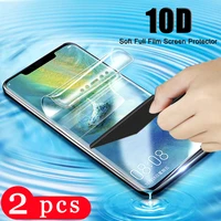 2Pcs soft full cover hydrogel film for huawei mate 20x lite protective film mate pro phone screen protector Not Glass