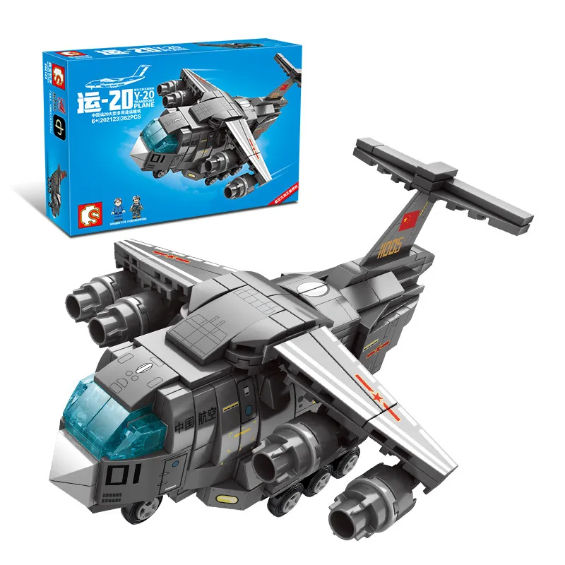 

Yun 20 transporter boys puzzle small DIY modular toys the best Christmas gifts for your babies.