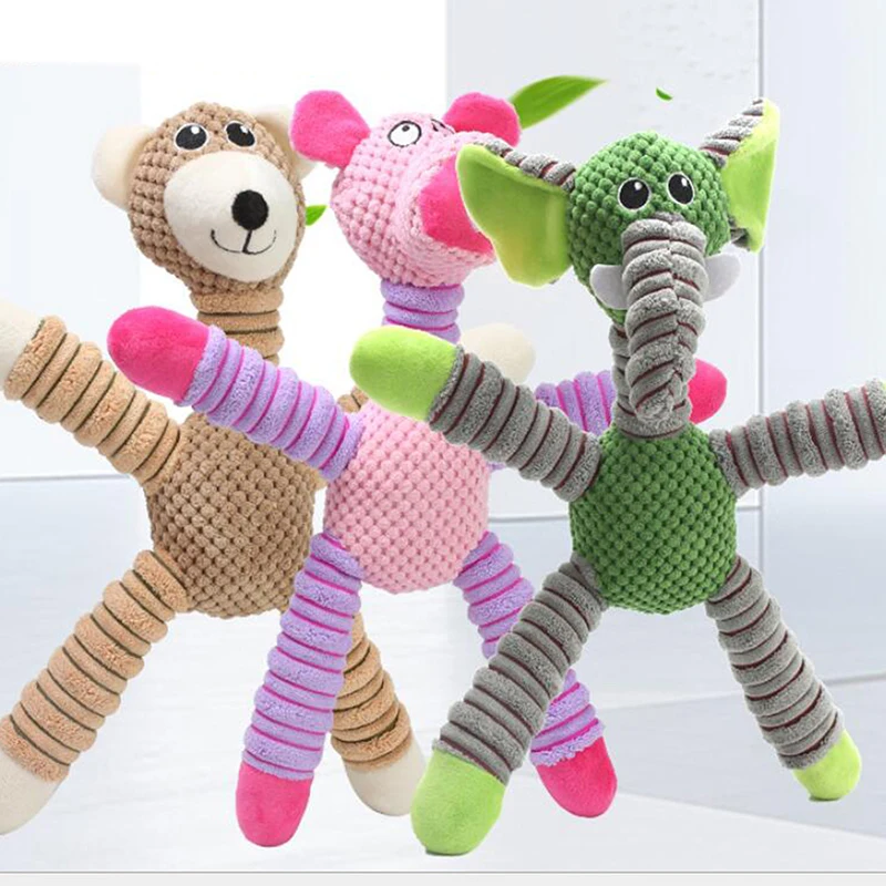 

Собака Кошка плюшевая пищалка собака игрушка собака моляр плюшевая игрушка для животных жевательная игрушка интересная флисовая прочная ж...