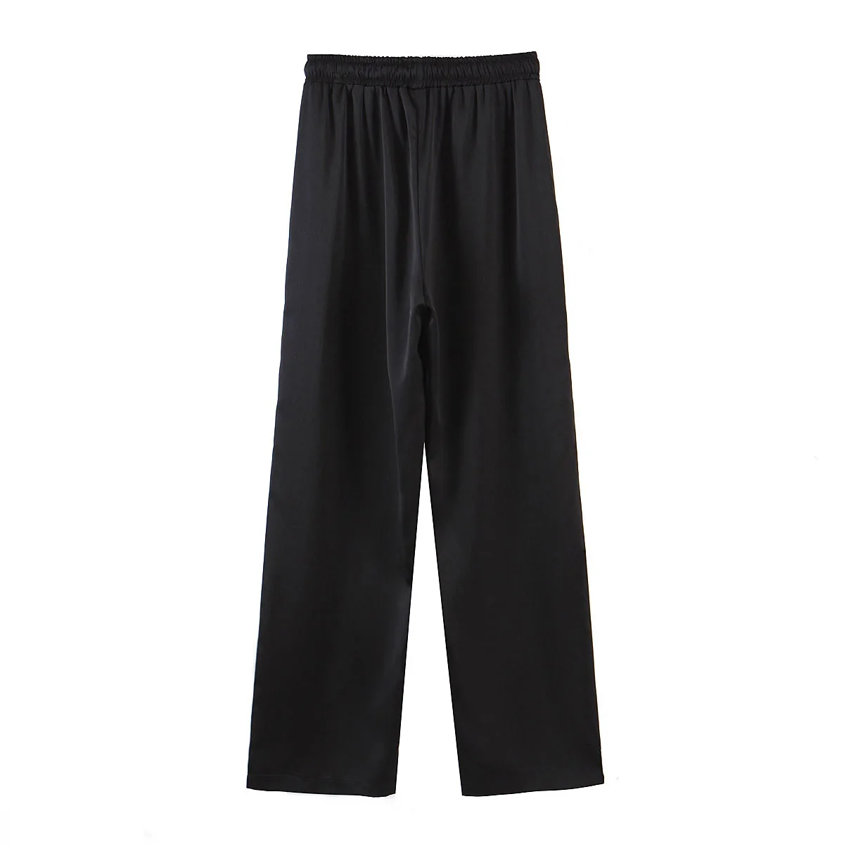 

Anime Print Pants Women New Korean Harajuku Loose High Waist Slim Black Trousers With Belt Female Casual Straight Wide Leg Pants