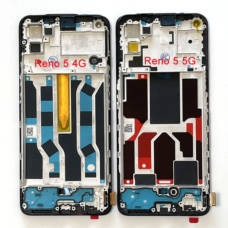 Pantalla LCD Amoled Original para m&oacute;vil, montaje de digitalizador t&aacute;ctil para OPPO Reno 5, 4G, 5G, para OPPO ren5, CPH2145, CPH2159-4