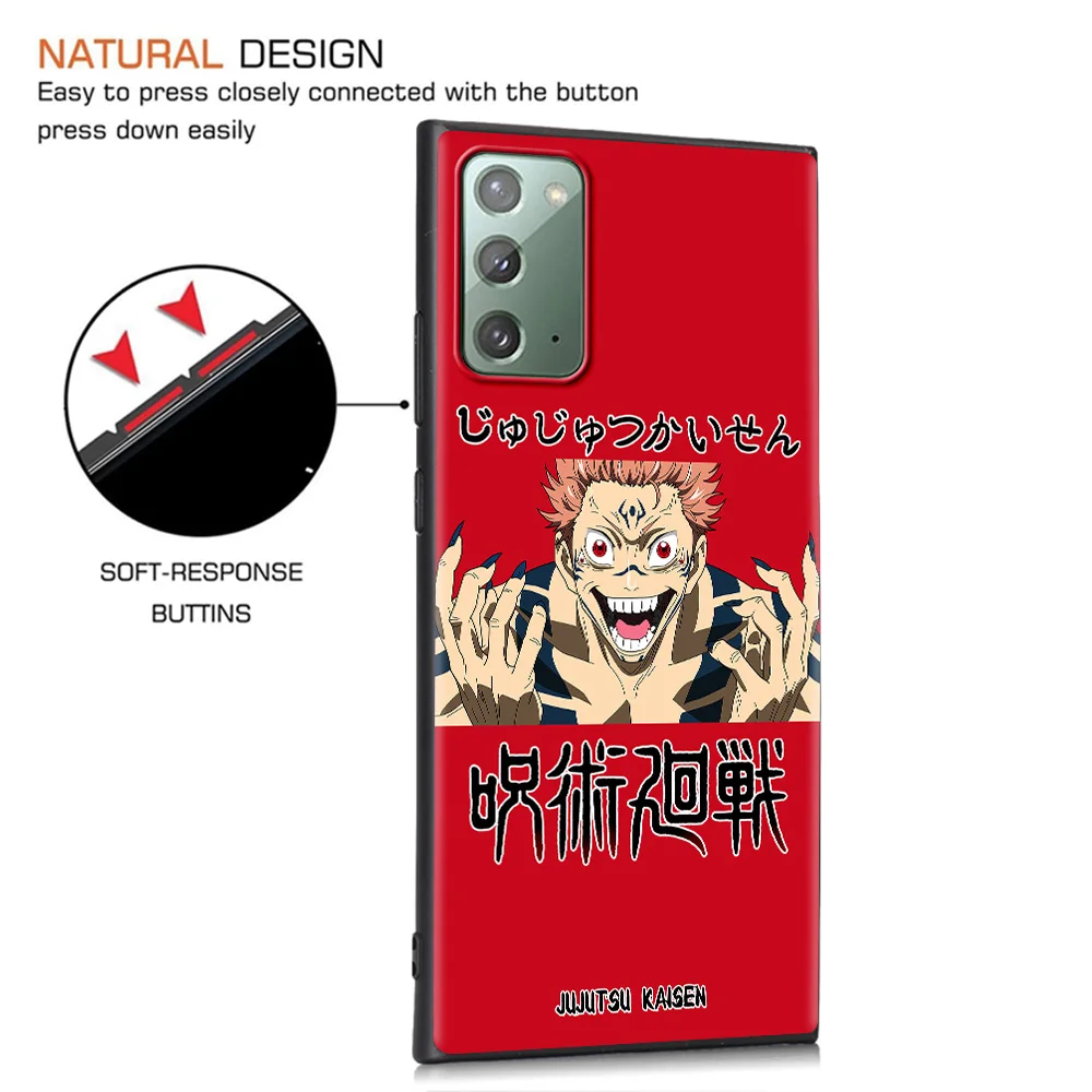 

Phone Case For Samsung Galaxy Note 20 10 Plus Lite Ultra Soft shell for SAMSUNG GALAXY 9 8 Silicon TPU Jujutsu Kaisen Anime