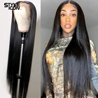 Styleicon, прямые человеческие волосы, парики, бразильская модель, 8-28 дюймов, предварительно закрученные передние парики на сетке для черных женщин