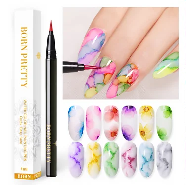 

Water Color Nail Painting Pen Blossoming Ink Polish Nail Art Design Beauty Nail Art Design